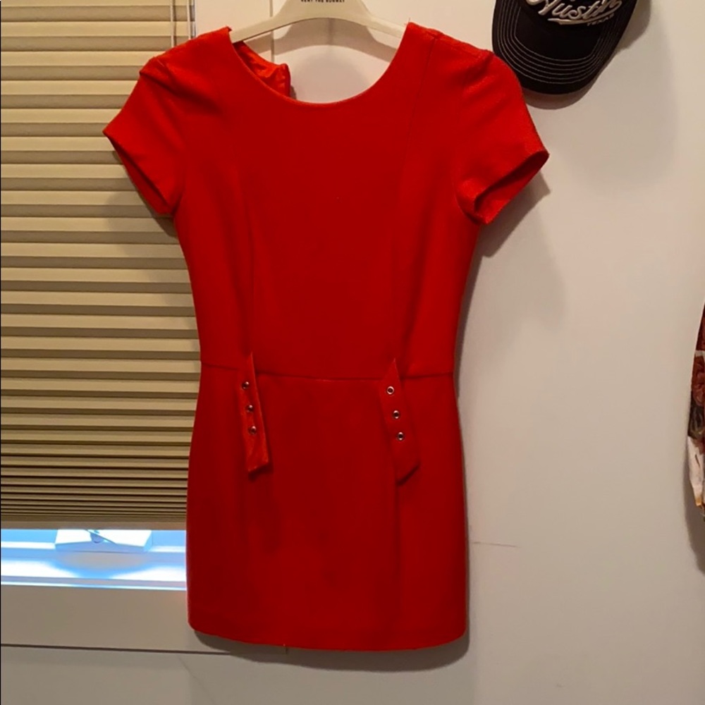 Coral Belted Zara Skort Romper